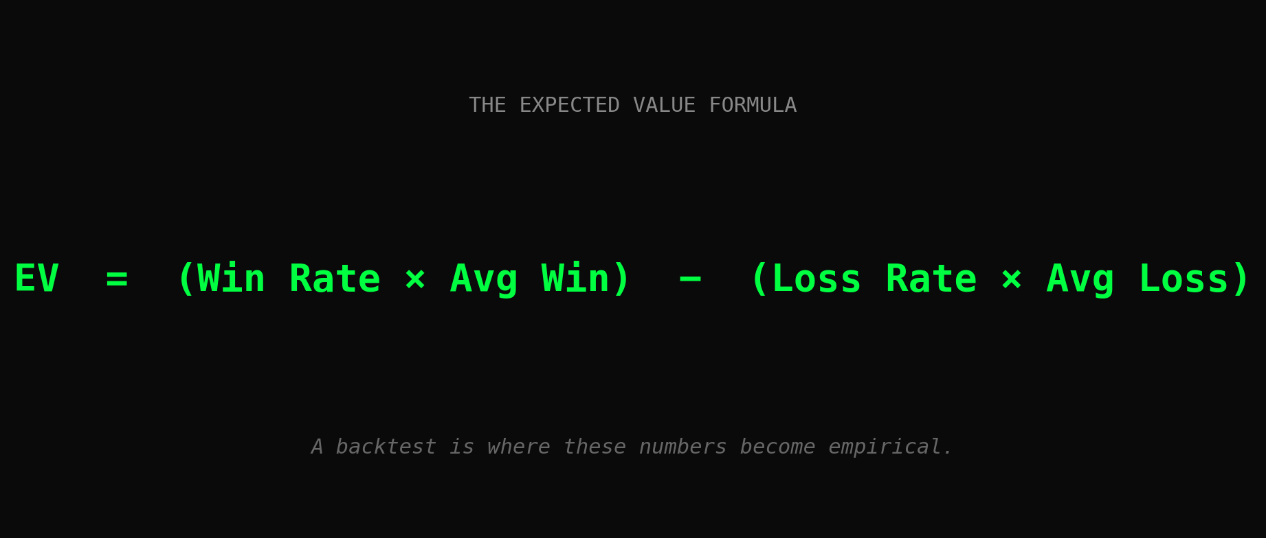 The Expected Value Formula